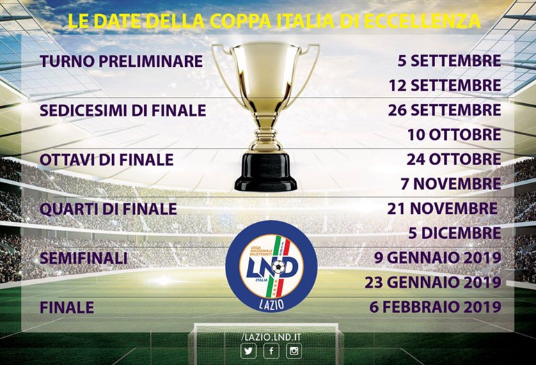 Coppa Italia Eccellenza e Promozione: oggi l'andata del turno preliminare