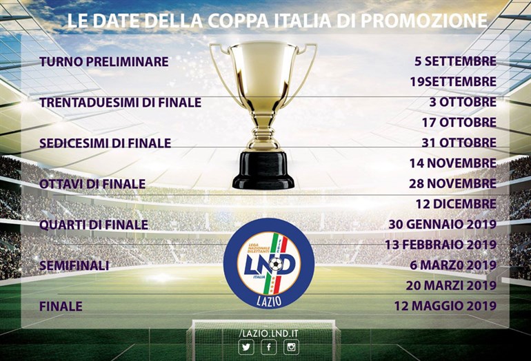 Coppa Italia Promozione: turno preliminare con Csl Soccer e Atletico Ladispoli. Corneto direttamente ai Trentaduesimi