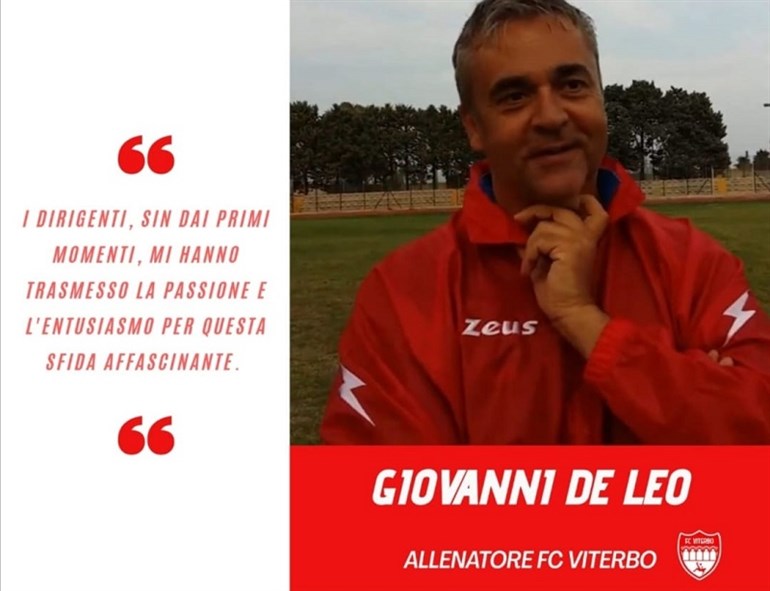 Giovanni De Leo torna nel Lazio, è il nuovo allenatore del Viterbo Fc. Quattrini il vice