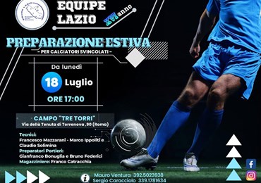 Equipe Lazio, lunedì 18 luglio parte la preparazione per gli svincolati. Il 27 amichevole con la Viterbese?