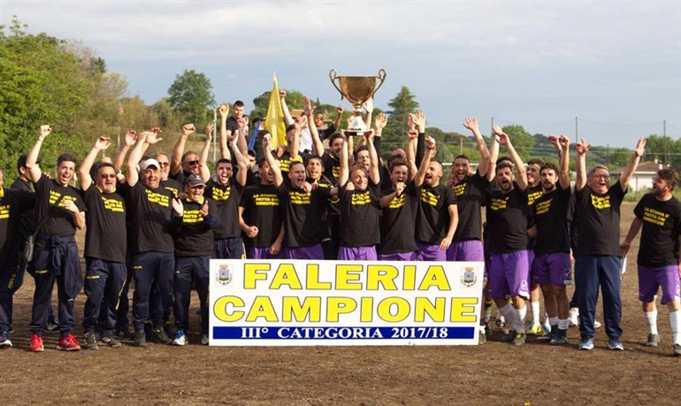 Faleria calcio promosso in Seconda Categoria. Il trionfo di un paese intero