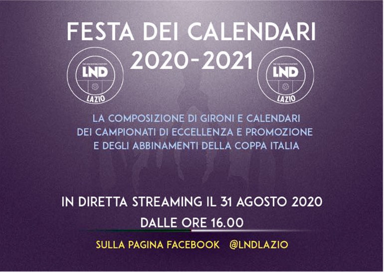 Gironi e calendari Eccellenza e Promozione 2020-2021: domani la diretta Facebook ore 16.00