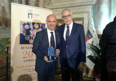 Benemerenze Coni: stella di bronzo per il presidente della Delegazione Ermanno Todini